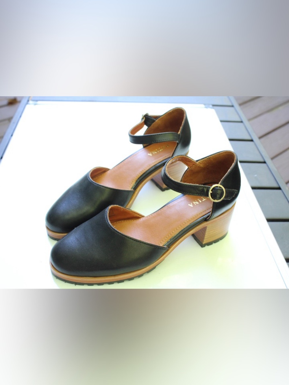 NWOT Patina by Portland Leather goods Mary Jane sandals